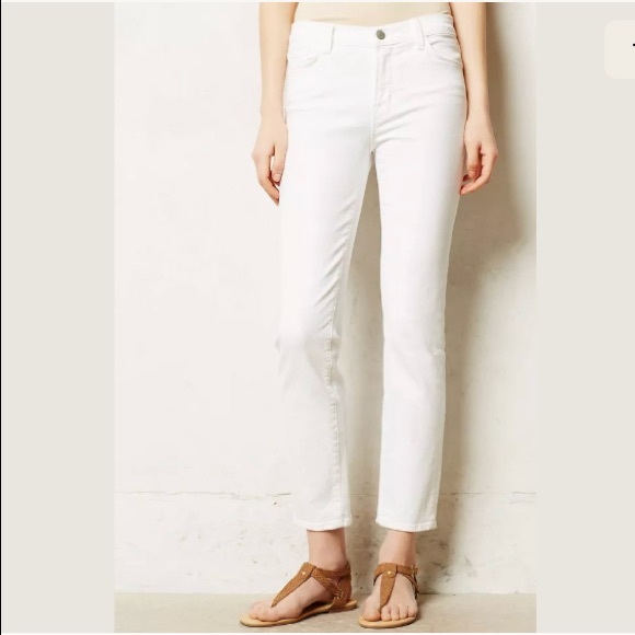 Anthropologie straight leg J BRAND 831 CROPPED RAIL JEANS - Picture 1 of 5